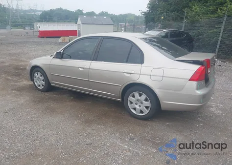 2002 Honda Civic Ex z USA, uszkodzony, nr VIN 2HGES26782H590125